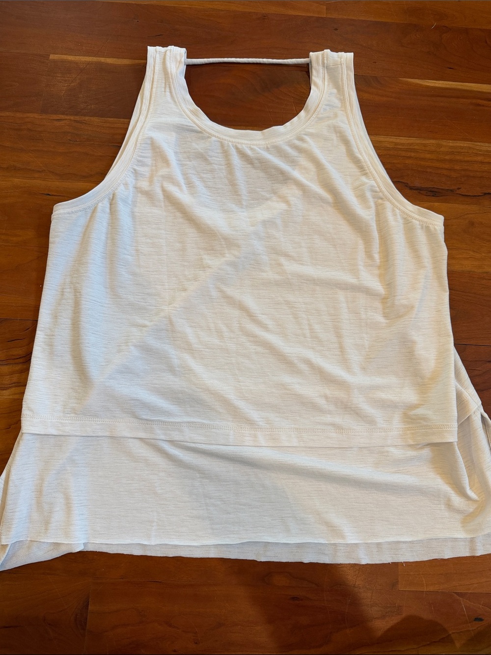 CALIA by Carrie Underwood Cream Layered Tank Top